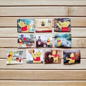 Winnie the Pooh Japanese used postage stamps (82yen) - Japan